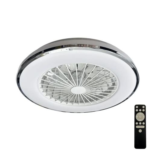 LED svietidlo OPAL + stropný ventilátor + diaľkový ovládač 48W - LCL6342