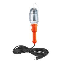 Solight montážní lampa, E27, AC 230V, 5m, oranžová s kovovou mřížkou (1)