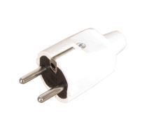 Vidlica 1105-B IP20 / 230V / 16A - domové, PVC, biela Vidlica 1105-B IP20 / 230V / 16A - domové, PVC, biela